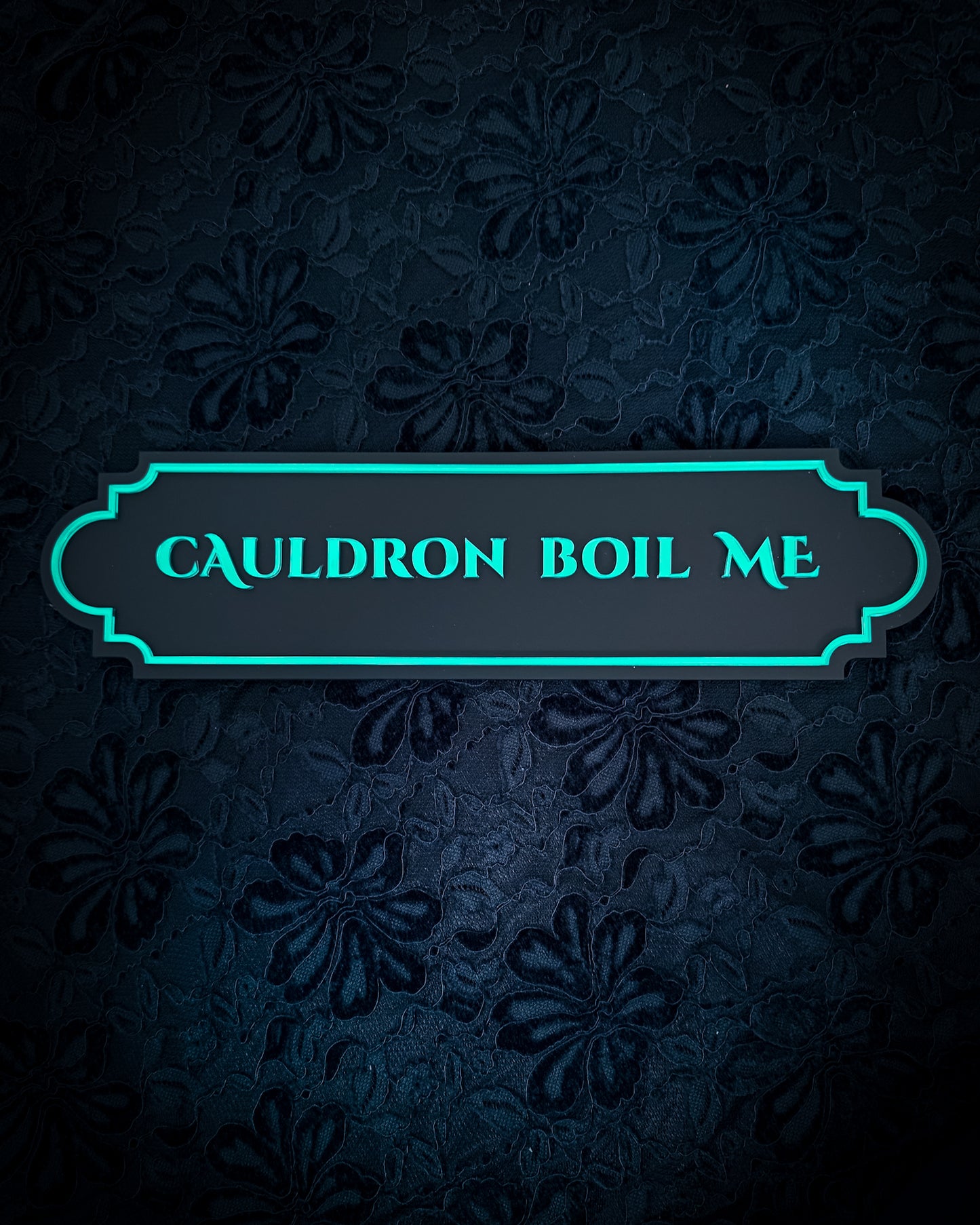 Cauldron Boil Me Gothic Wall Plaque