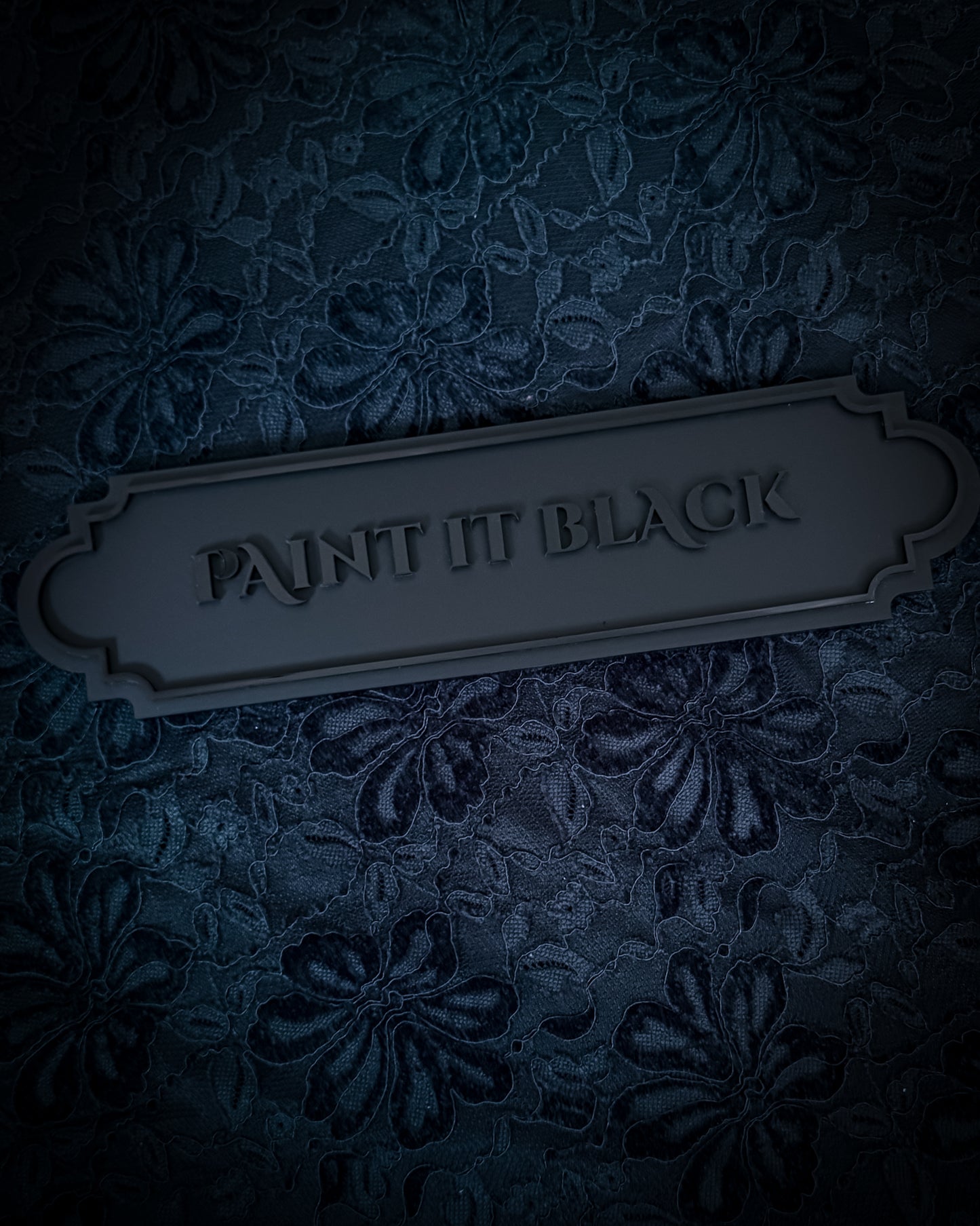 Paint It Black Gothic Wall Plaque