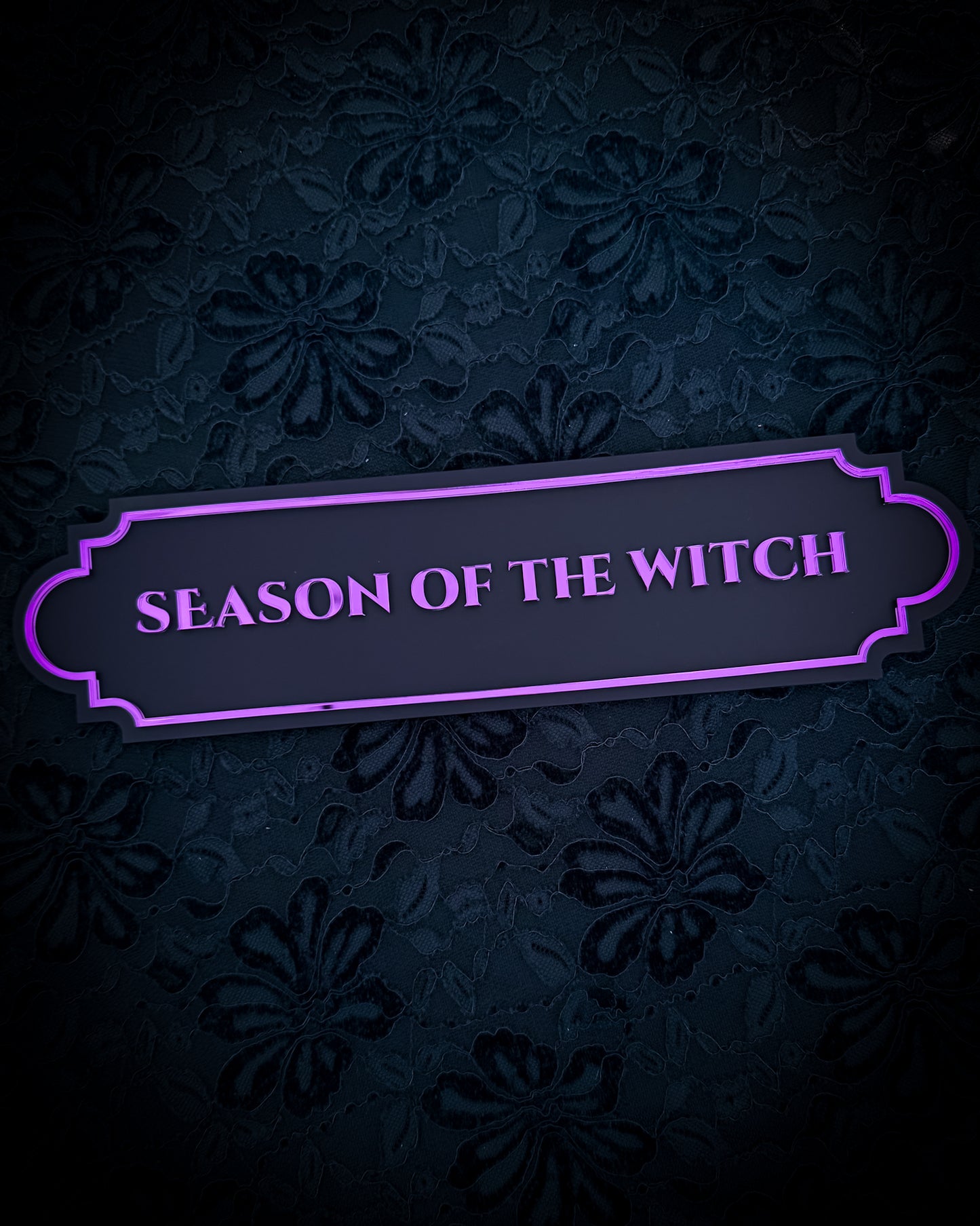 Season Of The Witch Gothic Wall Plaque