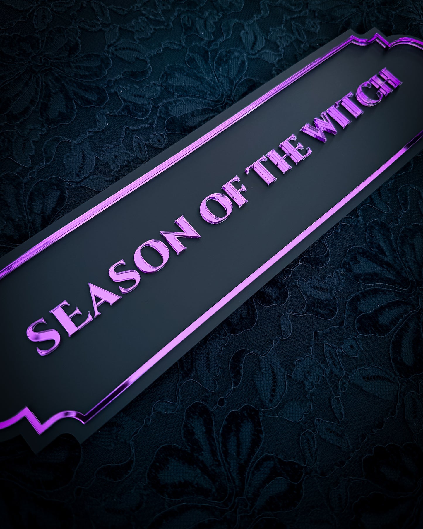 Season Of The Witch Gothic Wall Plaque