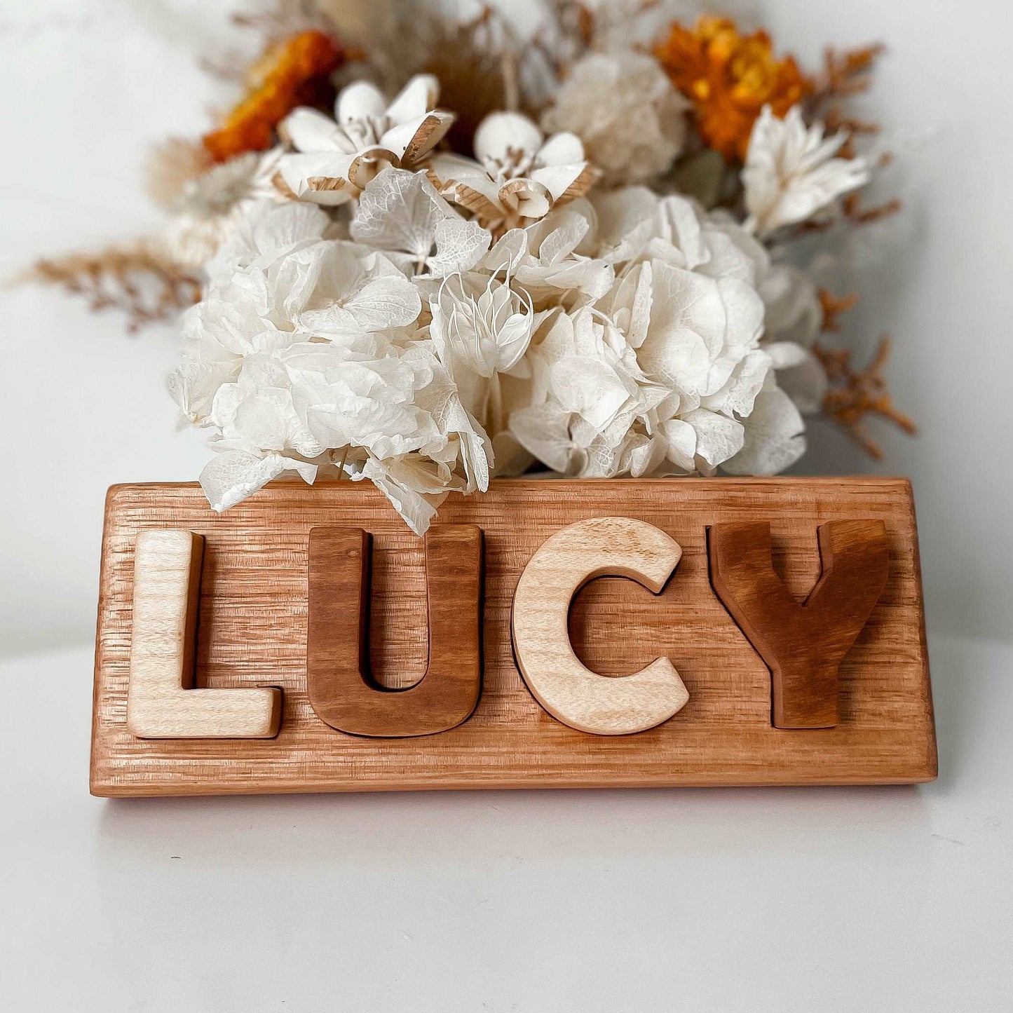 Hardwood Wooden Personalised Name Puzzle - LL Cool Creations