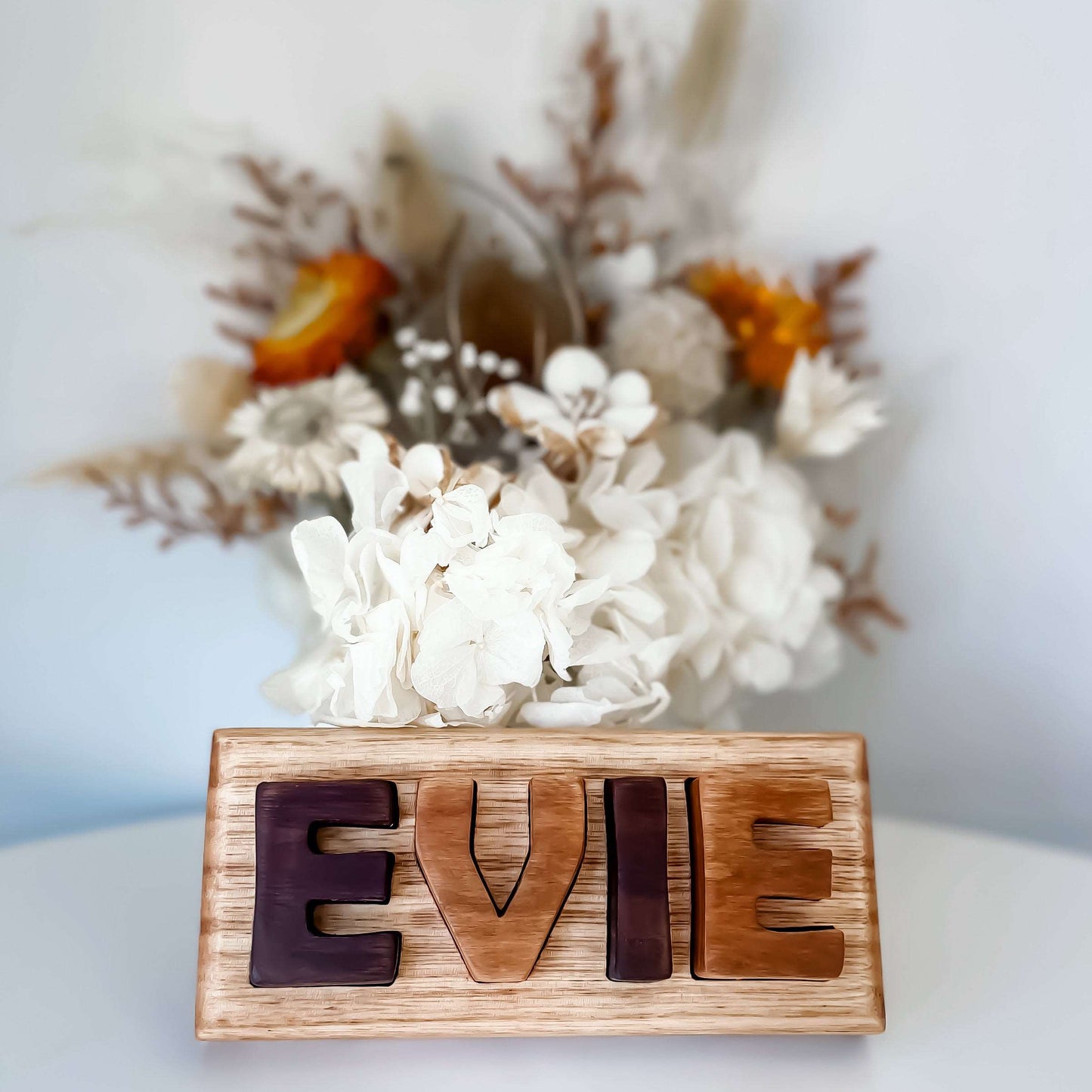 Hardwood Wooden Personalised Name Puzzle - LL Cool Creations