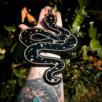 Celestial Woodcut Snake