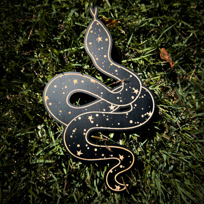 Celestial Woodcut Snake