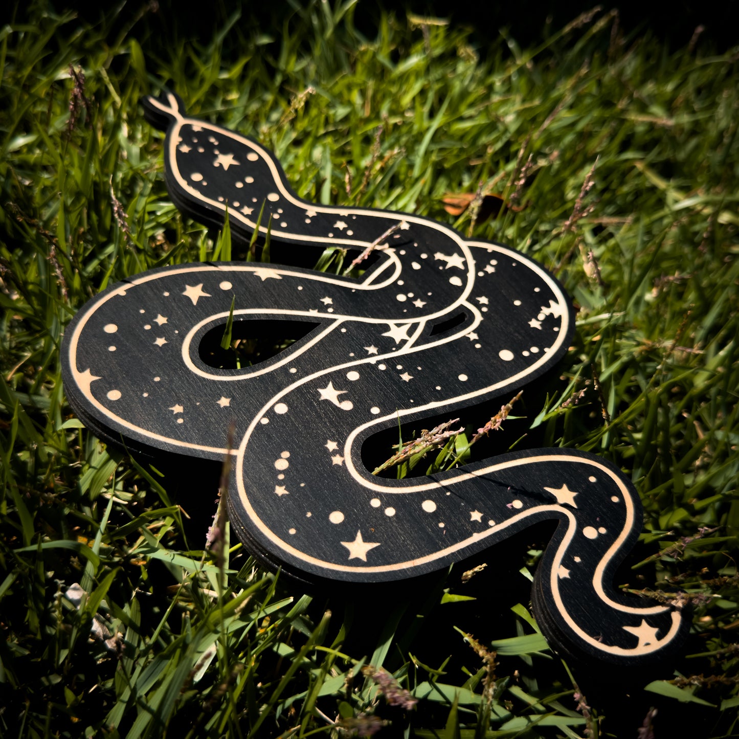 Celestial Woodcut Snake