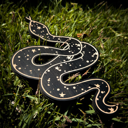 Celestial Woodcut Snake