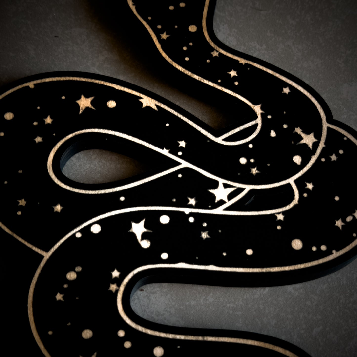 Celestial Woodcut Snake