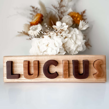 Hardwood Wooden Personalised Name Puzzle - LL Cool Creations