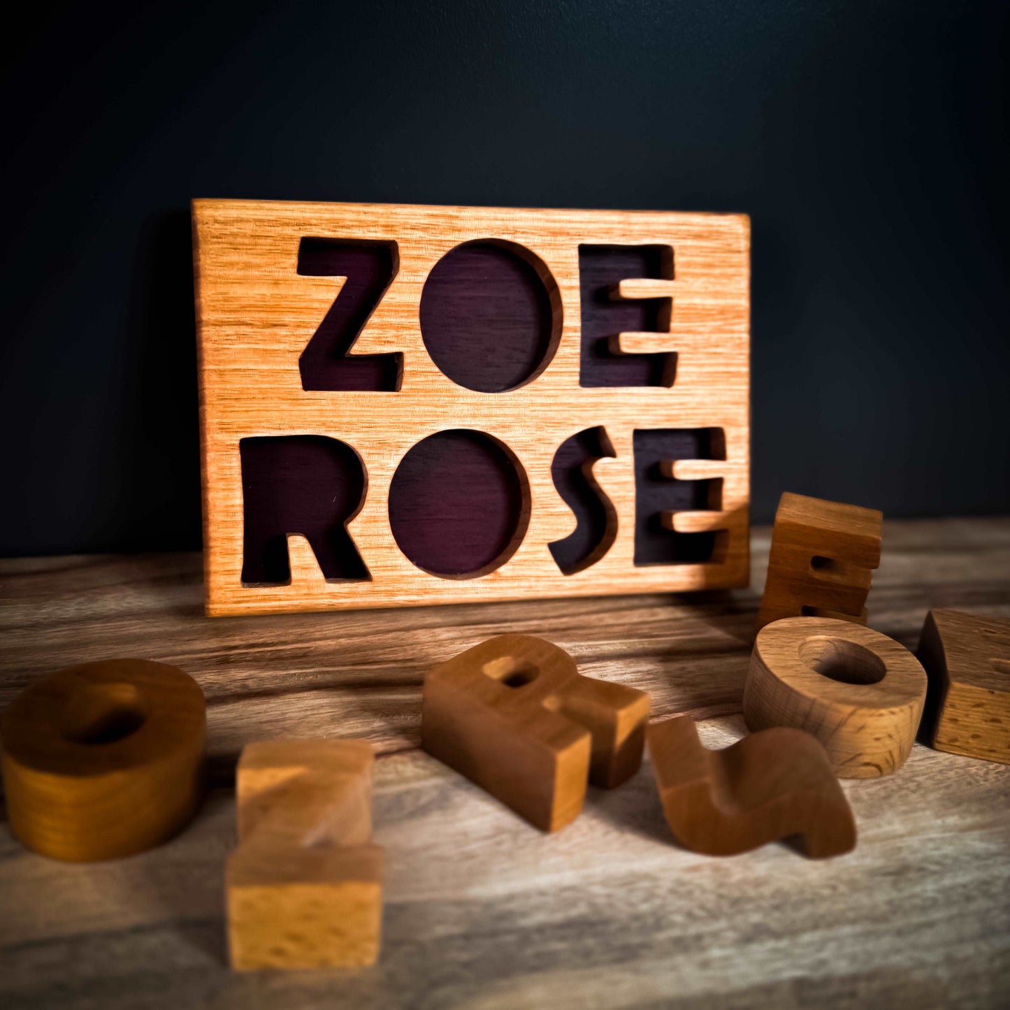 Hardwood Wooden Personalised Name Puzzle - LL Cool Creations