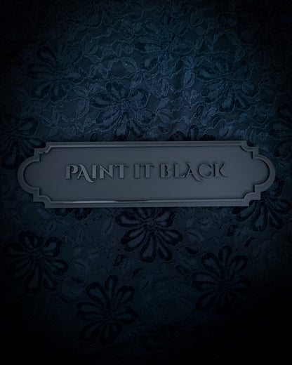 Paint It Black Gothic Wall Plaque