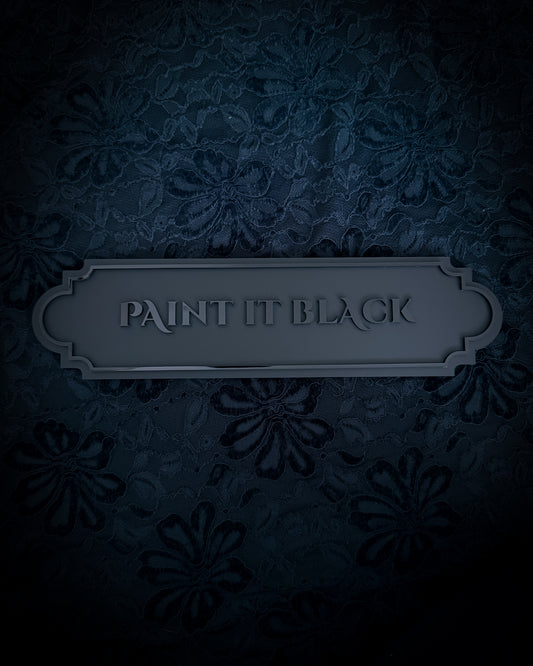 Paint It Black Gothic Wall Plaque