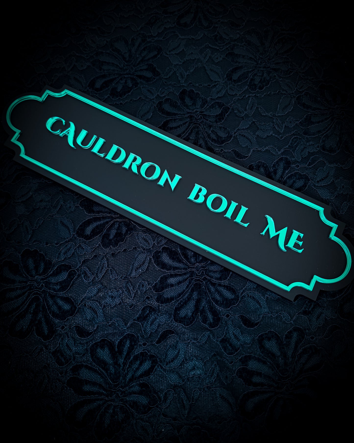 Cauldron Boil Me Gothic Wall Plaque