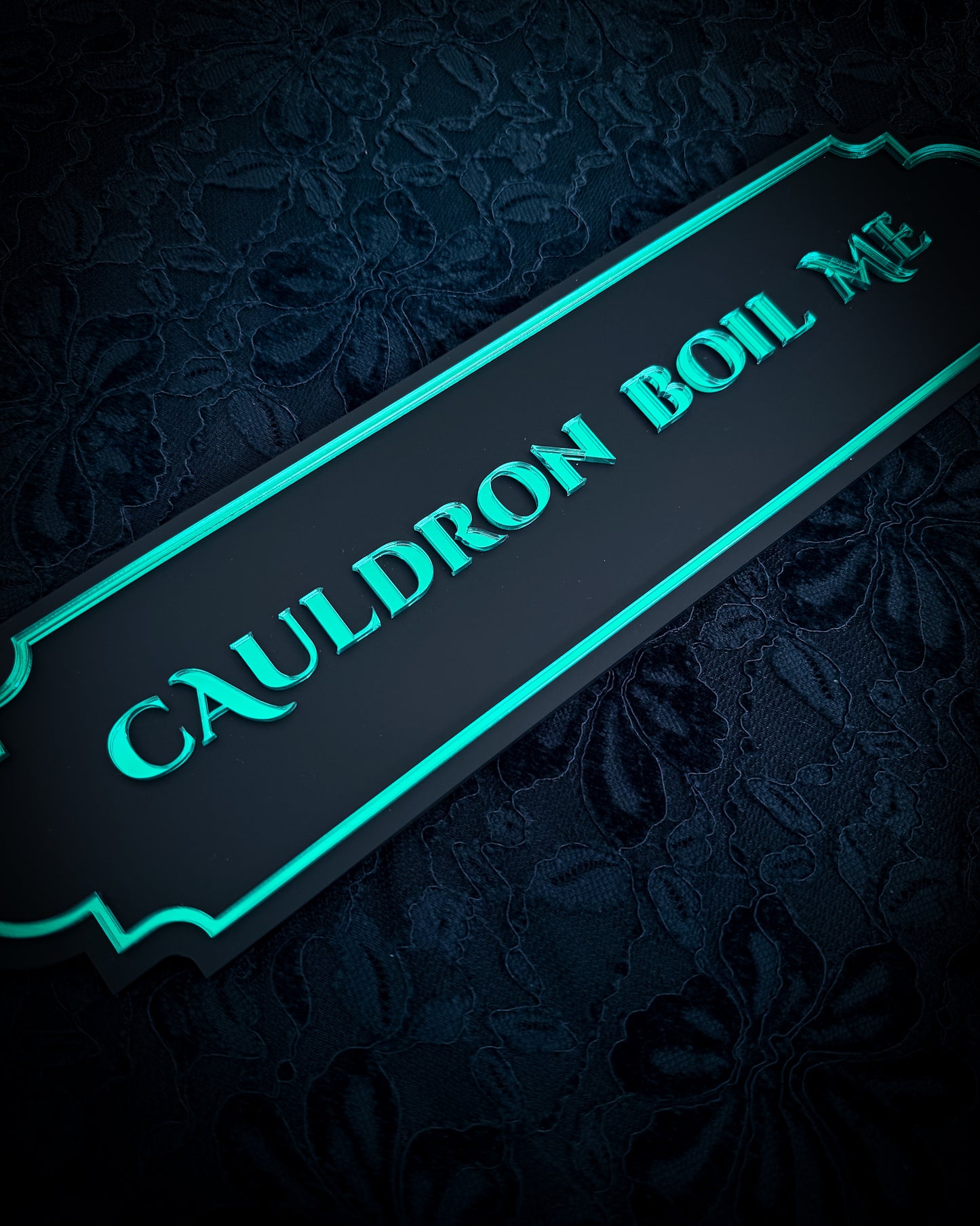 Cauldron Boil Me Gothic Wall Plaque