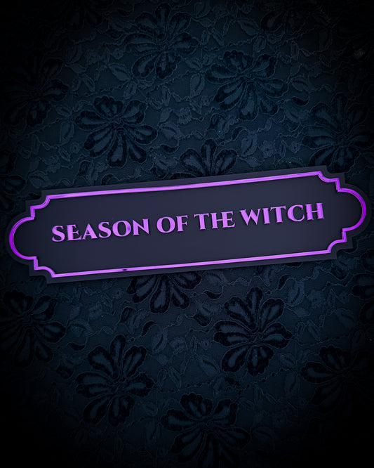 Season Of The Witch Gothic Wall Plaque