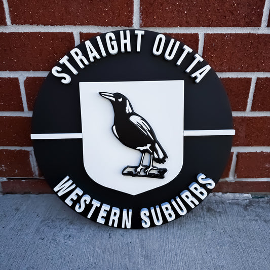 Straight Outta 3D Sports Sign