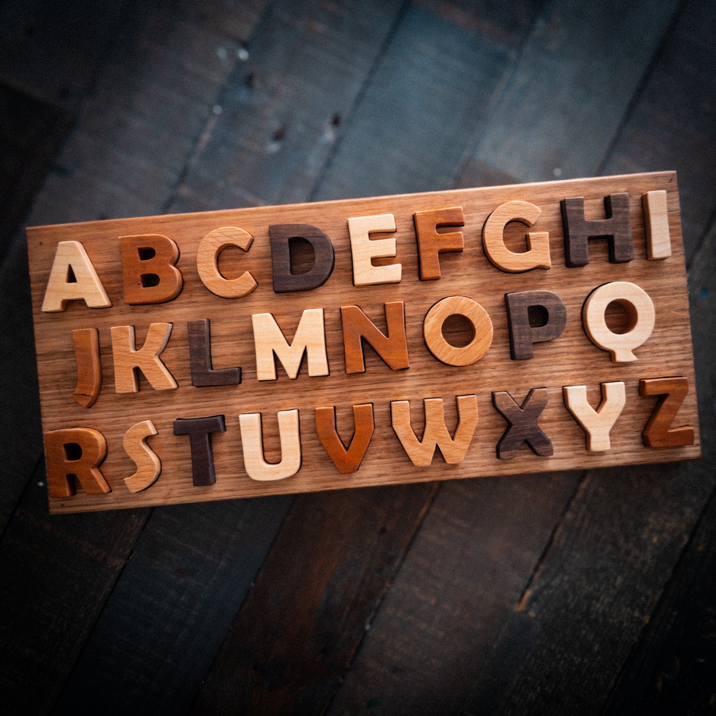 Hardwood Alphabet Puzzle